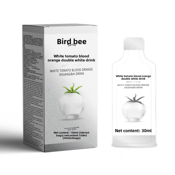 Pure Collagen Brightening Drink with Crystal White Tomato and Blood Orange Extracts for Radiant Skin Glow and Elasticity Support